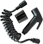 APTPKGDFDK Black Hand-held Bathtub Spray Gun ABS Shower Nozzle Sprayer Set with Hose and Bracket Toilet Bathtub for Bathroom Use Sleeve Socket