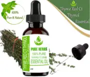 Pure Herbs Thyme Red ct Thymol 100% Pure & Natural Thymus Zygis Essential Oil