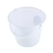 Multi-Purpose Bucket with Handle - 10L - White - Plastic