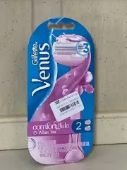 Gillette Venus ComfortGlide White Tea Women's Razor 1 Handle + 2 Refills