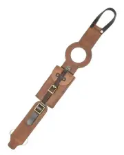Leather Motorcycle Tank Strap for RE Interceptor/GT 650 Tobacco Brown, Tank Str