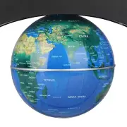 (Blue UK Plug)Electronic Magnetic Levitation Floating Globe With LED Light U New