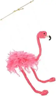 Interactive Flamingo Marionette Puppet Toy Animal String Puppet for Creative Play Bright Design for Hand Coordination for Stage Shows Home Entertainment
