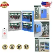 32-Key Bluetooth Lock Box - Smart Wall Mount Key Organizer for Home & Office