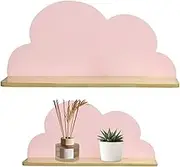 Cloud Shelves, Wooden Floating Shelves, Cute Wall Shelf for Nursery, Home, Style-1