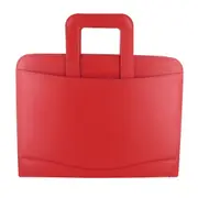 Metropol Zipped Folder with Handle (Red) - A4