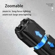 Rechargeable Multi-function Super Bright Flash Light outdoor Torch Light