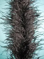4 Ply OSTRICH FEATHER BOA - BLACK 2 Yards Costumes Boas