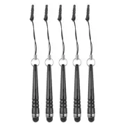 5pcs Metallic Stylus Pen for Touch Screens Metal Capacitive Pens, Black