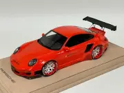 1/18 AB Models Porsche 911 Liberty Walk Orange White Wheels One Off n BBR or MR
