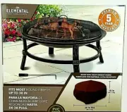 38in Round Fire Pit Cover heavy-weight Water-resistant UV protected Firepit