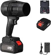 Seese Cordless Leaf Blower, Seese Pro Blower, 3 Adjustable Speeds with Battery & Charger, Lightweight Turbo Powerful Handheld for Outdoor Car Cleaning Camping (Black,1200HA Battery*1)
