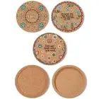Holder Non-slip Cork Coasters Wooden Cup Mat Heat Resistant Anti-hot Heat Pad