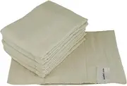MuslinZ 6 Pack Prefold Muslin Nappies White (Size 3, Unbleached)