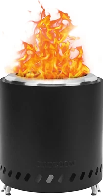 COOZOOM Portable Table Top Fire Pit: 8.6" Stainless Steel Mini Outdoor Stove ...