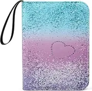 4 Pocket Trading Card Binder for 400 Cards, Abstract Rainbow Pattern