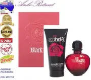 Paco Rabanne Black XS 80ML 2PC SET EDT HER FRAGRANCE NEW GENUINE RARE ORIGINAL
