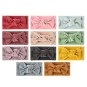 Baby Bowknot Headband Bow Turban Elastic Hair Band for Head Wrap for Chil