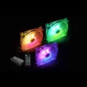 ApexGaming AC-120SR CRYSTAL EYE ARGB Fans 3-Pack w/ Wireless Remote Control