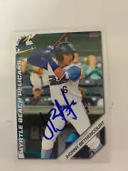 Jhonny Bethencourt 2019 Signed Myrtle Beach Pelicans Team Card