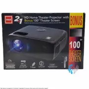 RCA RPJ174-COMBO 720P Native Home Theater Projector with 100" Screen & HDMI NEW™