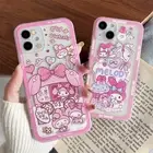Clear Pink Cute Case For iPhone 14 16 15 Plus 13 12 Pro Max TPU My Melody Cover