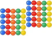 Zerodeko 50Pcs Mini Balls, Plastic Hollow Bingo Balls, Plastic Raffle Drawing Balls, Raffle Balls Round Capsules Game Balls Props for Party Game, 5cm