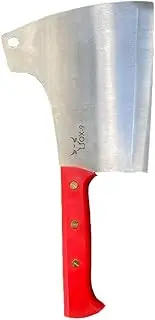 Diekensen Cleaver Knife - 9'' Heavy Duty Stainless Steel Blade - Red