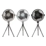 2000mAh Canopy Fan Remote Control Desk Fan with Light+Tripod for Outdoor Hiking