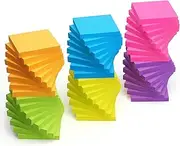 Sticky Notes 3x3 inch Bright Colors Self-Stick Pads 48 Pads/Pack 90 Sheets/Pad Total 4320 Sheets