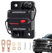 Waterproof Fuse Holder | Manual Reset 12v-48v Dc for Car Audio System Protection - Waterproof Current Overload Protection Supply for Rv, Suvs, Truck