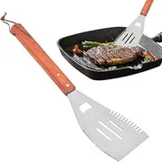 Grill Turner Tool - Barbecue Spatula, Cooking Utensil | Ergonomic BBQ Flipper for Outdoor Grilling, Camping Cookouts, Picnic Barbecue, Backyard Parties, Porch Events, Restaurant Use