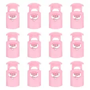 30pcs Plastic Cord Lock, Single Hole Spring Toggle Stopper Cord Fastener, Pink