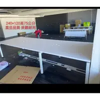 在飛比找蝦皮購物優惠-桃園國際二手貨中心----某知品辦公品牌 8尺、 大型會議桌