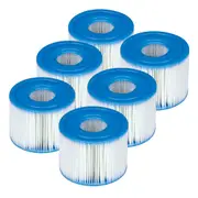 6pc Intex Filter Replacement Cartridges S1 f/ PureSpa Hot Tub/Swim Pool Cleaning