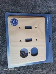 Creative Accents 2 Toggle 1 Duplex Outlet Unfinished ASH 416U