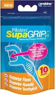 Pikster Supagrip Flosser 10 Pieces Pack