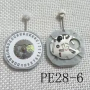 Replacement Brand New Quartz Movement Sunon PE28 3 Hands Date at 6 Movement