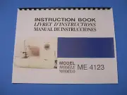 Janome 4123 My Excel Sewing Machine Instruction Manual - Printed