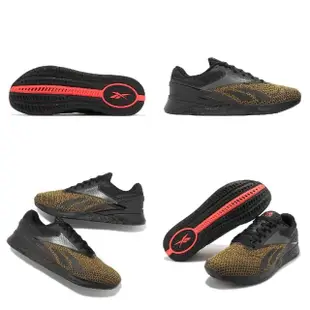 【REEBOK】訓練鞋 Nano X3 男鞋 黑 棕 緩衝 支撐 健身 重訓 運動鞋(100033788)