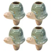 4x Urban Turtle Water Seeper Turquoise Home Decorative Outdoor Garden Decor