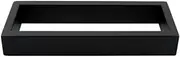 Square Matt Black Towel Ring Rail Rack 304 Stainless Steel Bathroom Towel Holder 200mm Rod