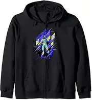 [DC Comics] Batman Abstract Group Tech Poster Zip Hoodie