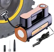 Portable Air Pump for Car Tires - Air Compressor Tire Inflator - Car Air Compressor with LED Light, Compressor Pump for Car, Motorcycle & Ball
