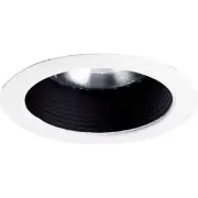 Progress Lighting P8175 Black 5" Step Baffle Trim For Par30, Br30, Or A19 Lamps