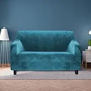 Marlow Sofa Covers 2 Seater High Stretch Slipcover Protector Couch Cover Green