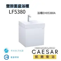 在飛比找蝦皮購物優惠-CAESAR 凱撒衛浴 一體瓷盆面盆 LF5380  EH0