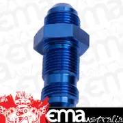 Aeroflow AF832-04 Straight Bulkhead -4AN Blue Bulkhead Nut Seperate