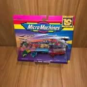 Sealed Galoob Micro Machines #11 Semi Trucks Toxico, Neptune Chemical, Tow Truck