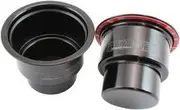 Aeroflow Small Cup Holders Black Pair Shifter Riser Drink Hold - AF72-9091BLK